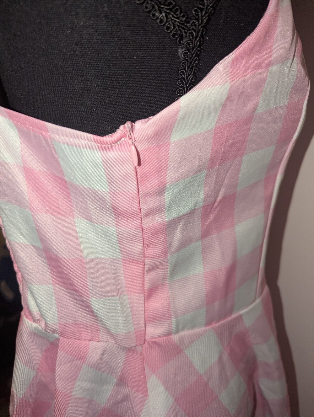 Pink Gingham Beach Barbie Doll Cosplay Dress - Picture 6 of 16